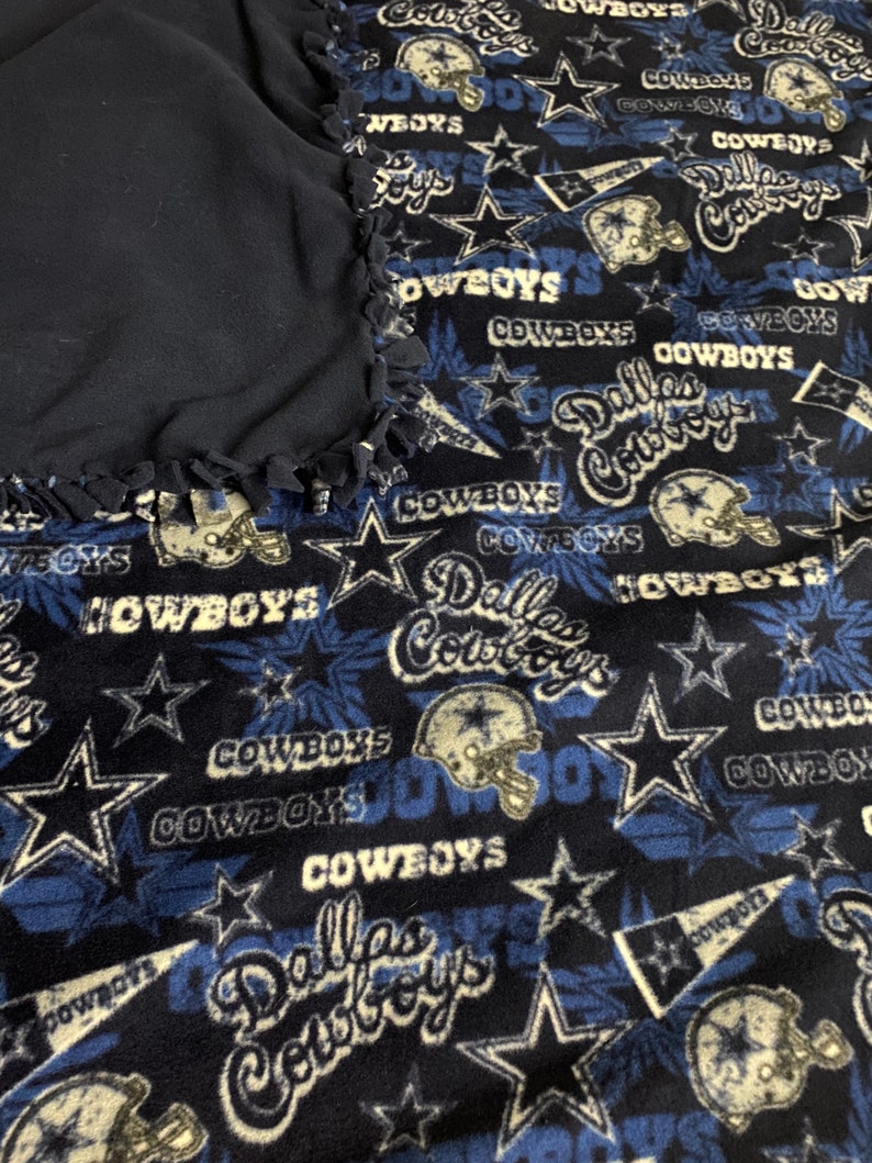 Dallas Cowboys Tie Blanket. NFL Football Team Blanket. Texas Team