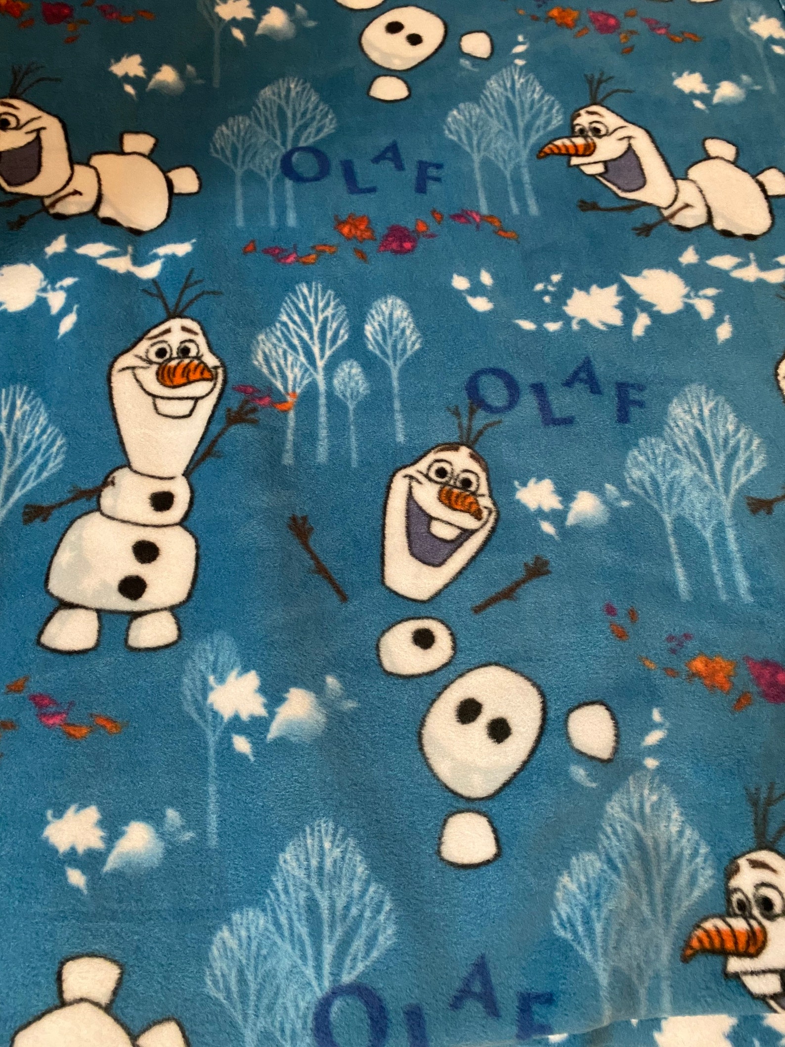 Disney Frozen Olaf tie blanket. Super soft blanket. Boy or Etsy