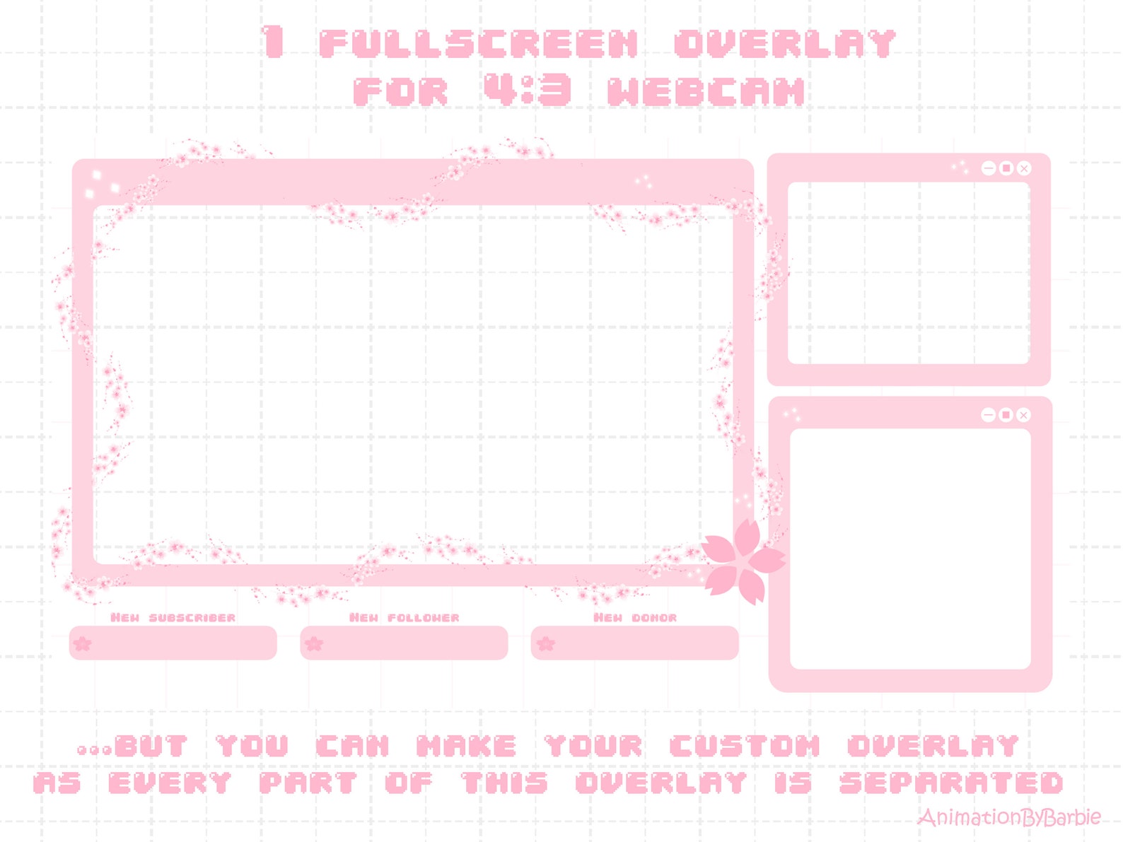 Type R Overlays Vtuber Overlay Stream Overlay Package Stream Bundle Stream Package ...