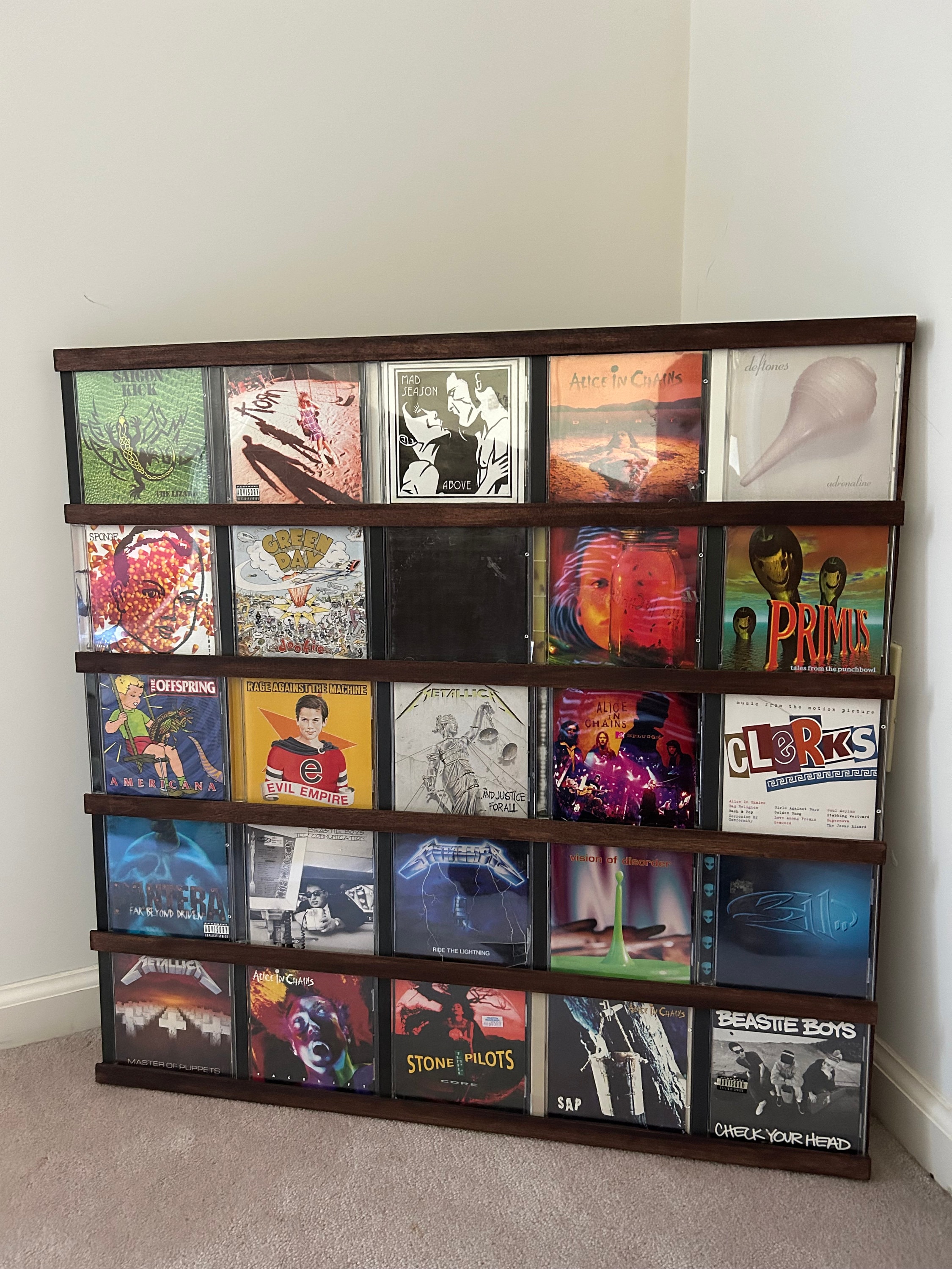 CD Display Frame That Holds 25 Cds Etsy