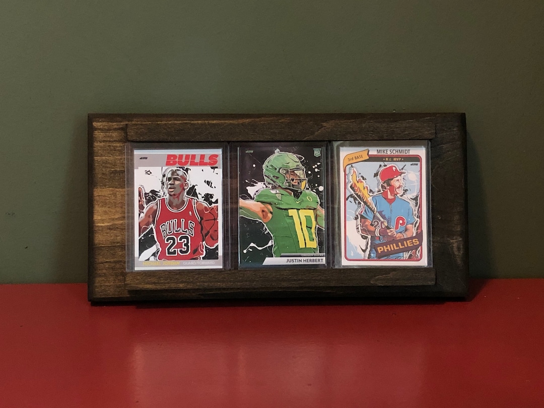 Sports Card Frame fits 3 Top Loaders Etsy