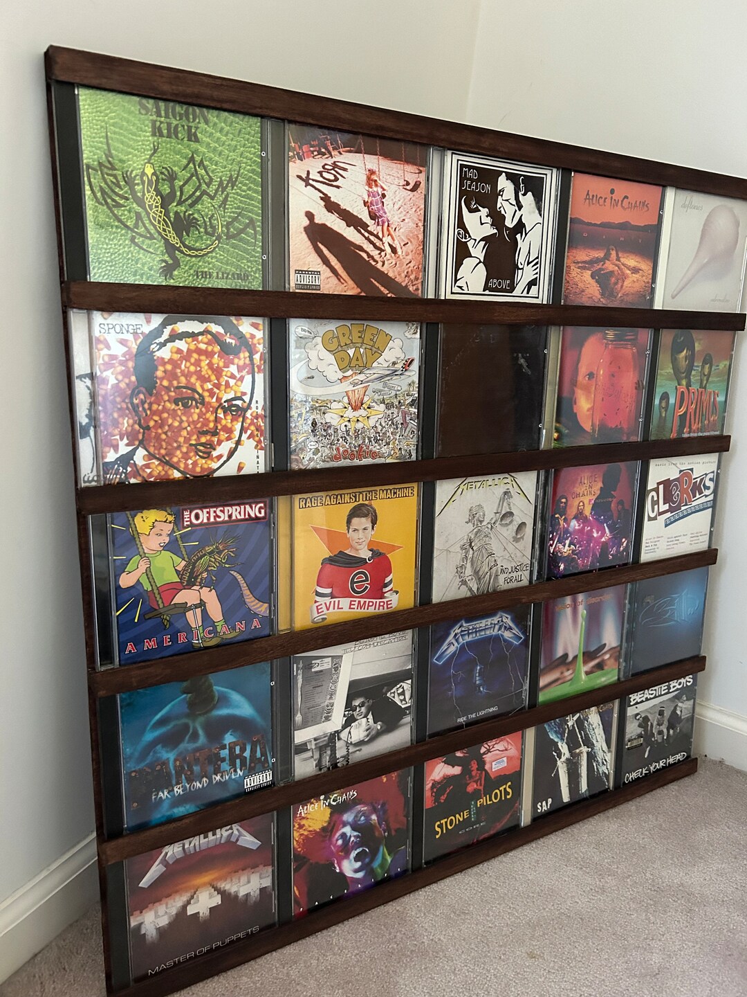 CD Display Frame That Holds 25 Cds Etsy CD Display Frame That Holds 25 Cds Etsy