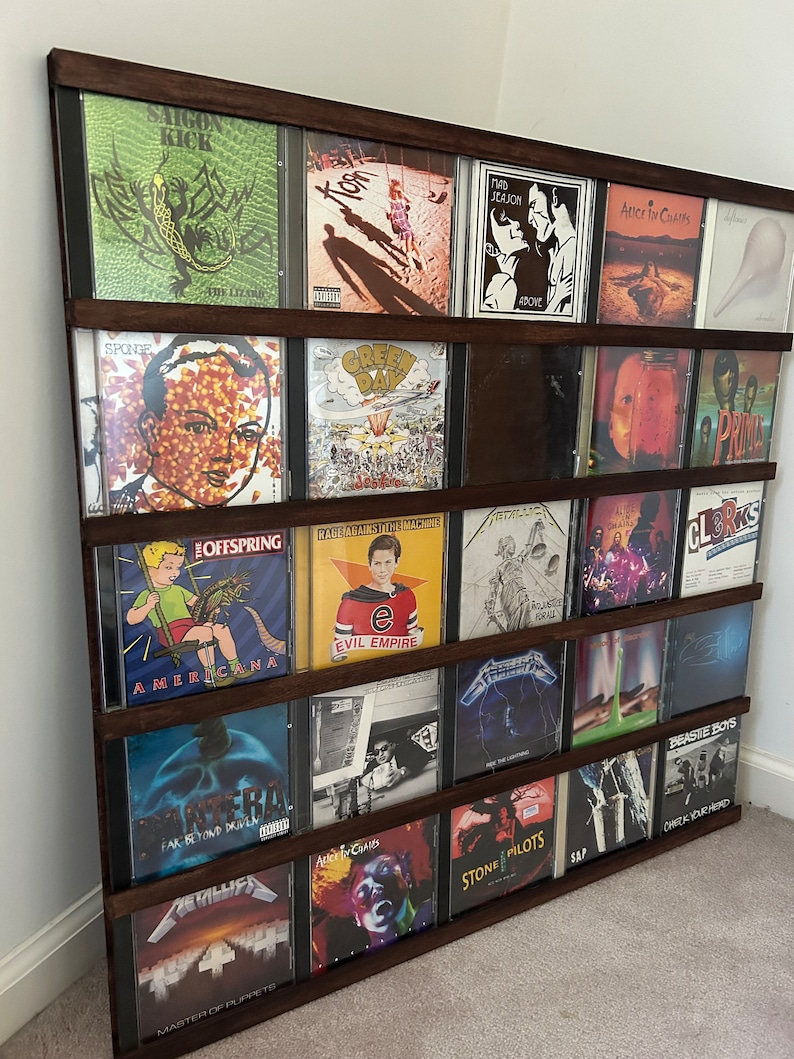 CD Display Frame That Holds 25 Cds Etsy