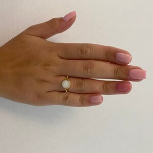 Moonstone Wire Ring