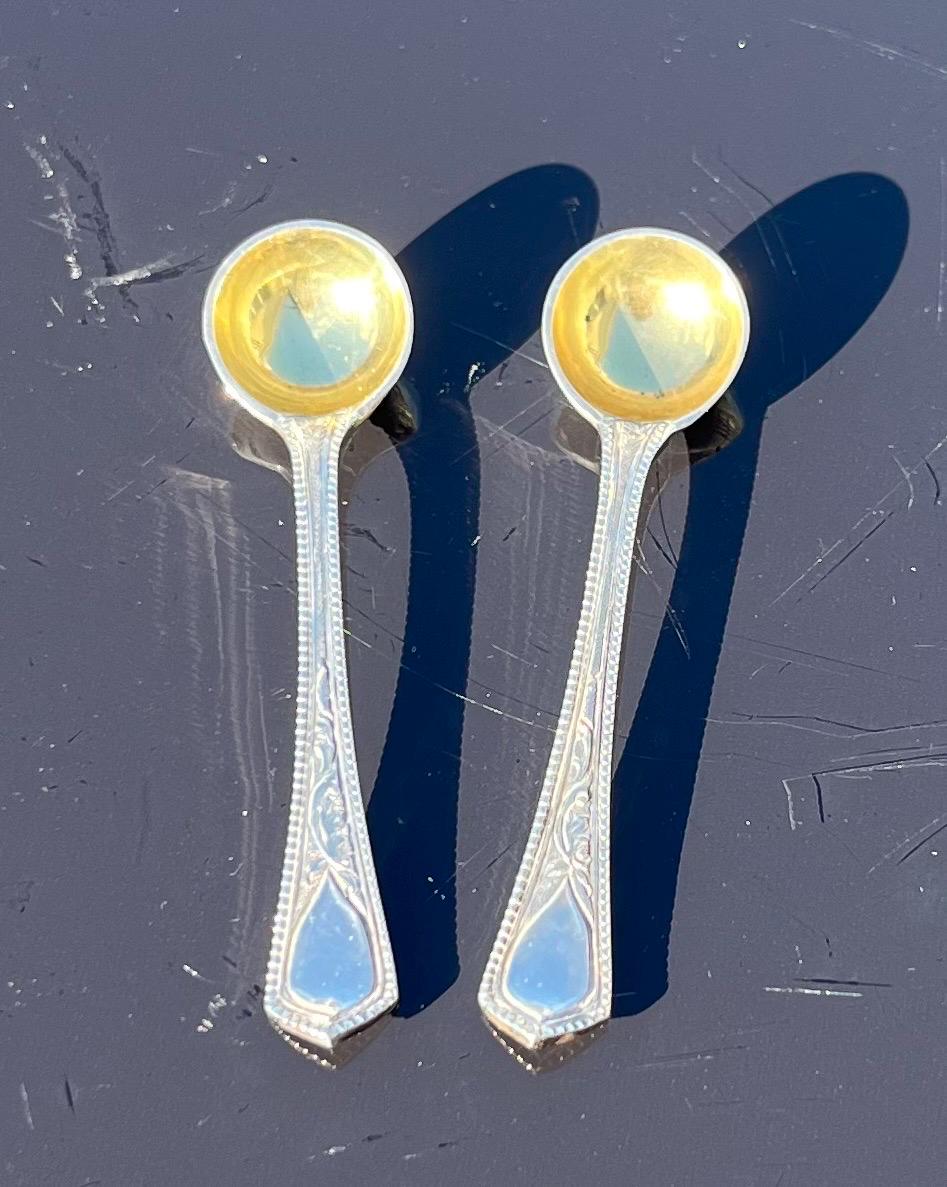 ヴィクトリア時代 純銀製マスタードスプーン