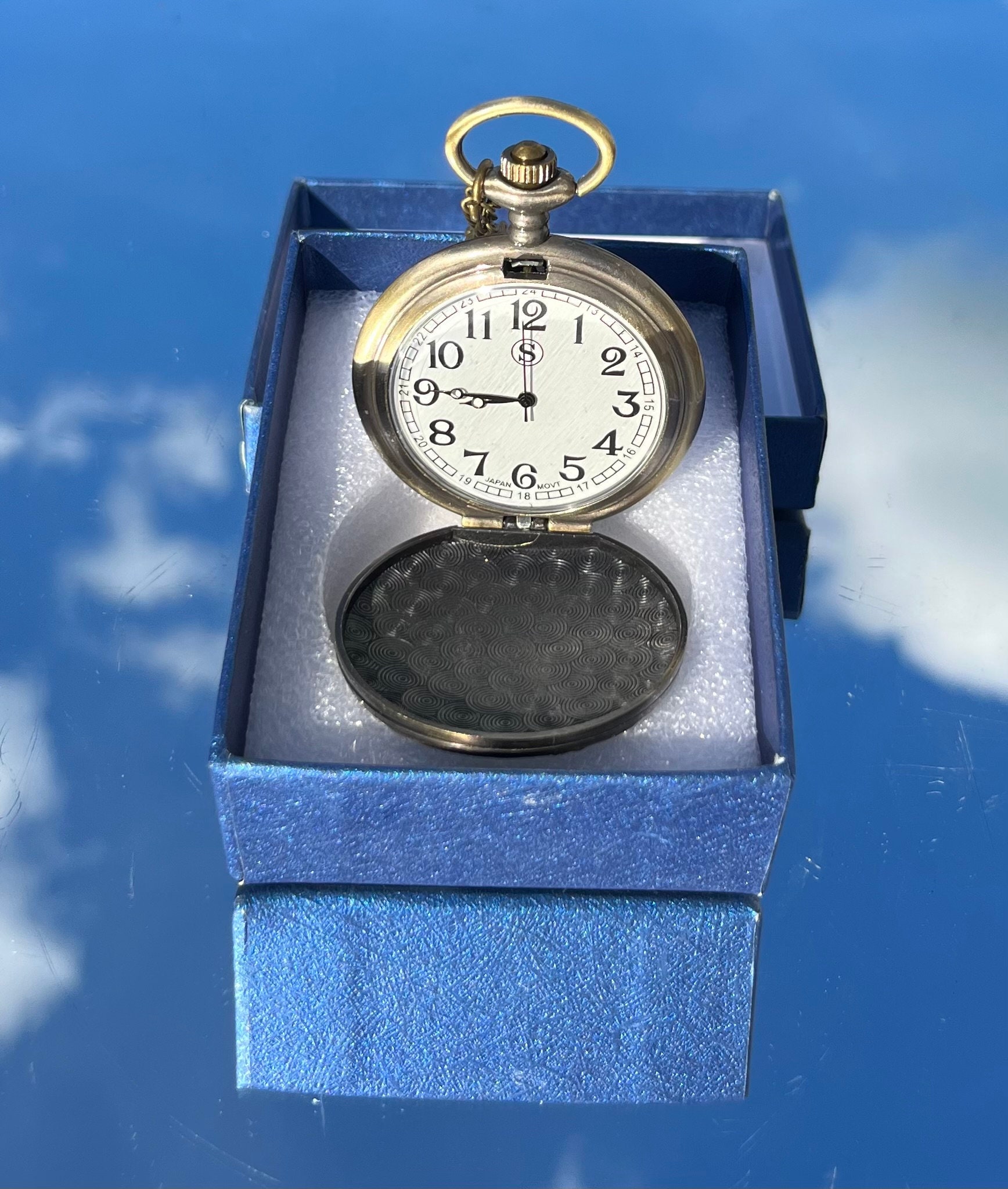 Decorative Pocket Watch With Swallow Pattern Etsy