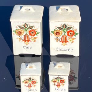 Botes de almacenamiento de cocina vintage