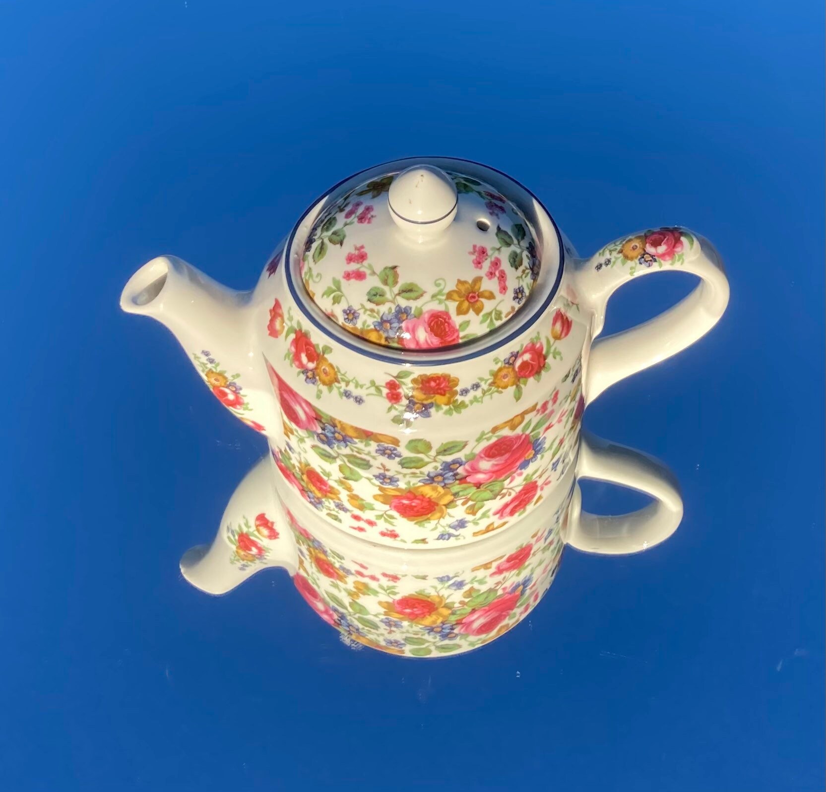 Sadler olde Chintz Teapot Etsy