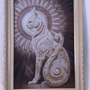 Beads embroidered picture finished embroidered with frame