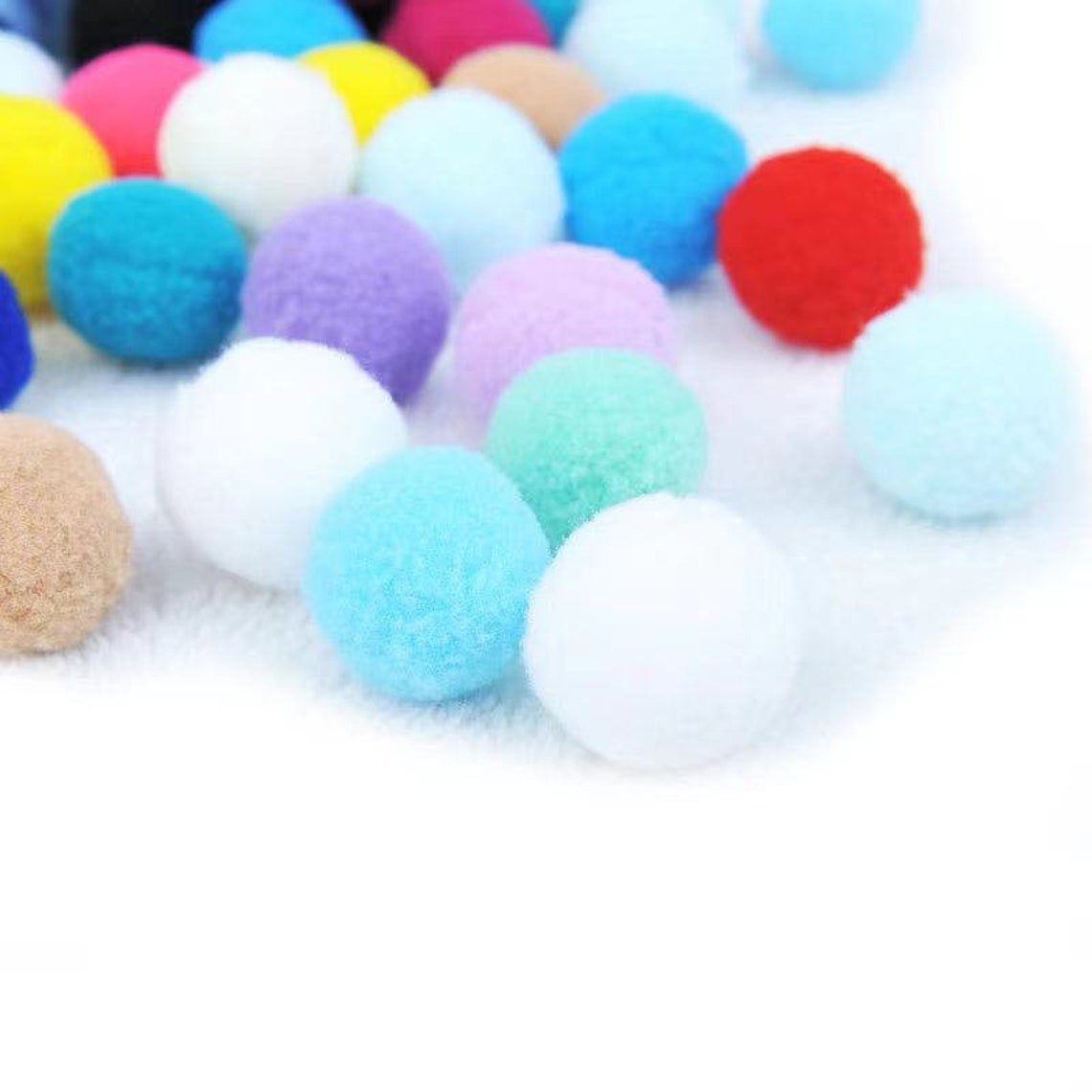 10 Pom Pom Ball Cat Toys 2.5cm Balls Many colors avaliable Etsy