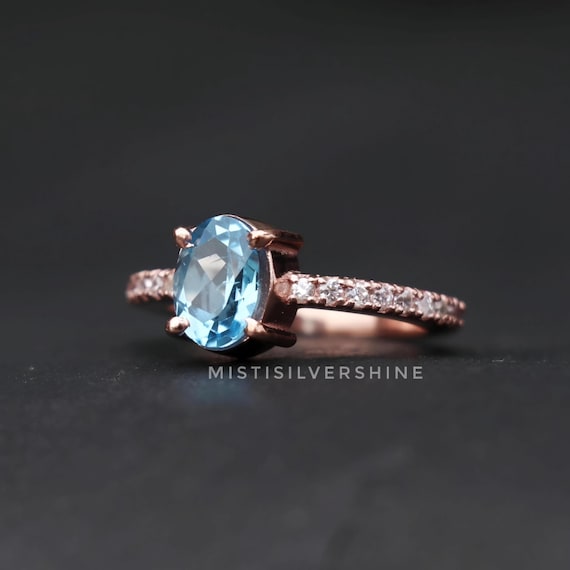 Topazio Blu Anello Pietra Blu Significato Anello In Topazio Blu