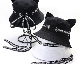 Gothic Cat Bucket Hat