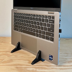 縦型ノートパソコンスタンド - 人間工学に基づいたデスク収納（2個セット） - 3Dプリント