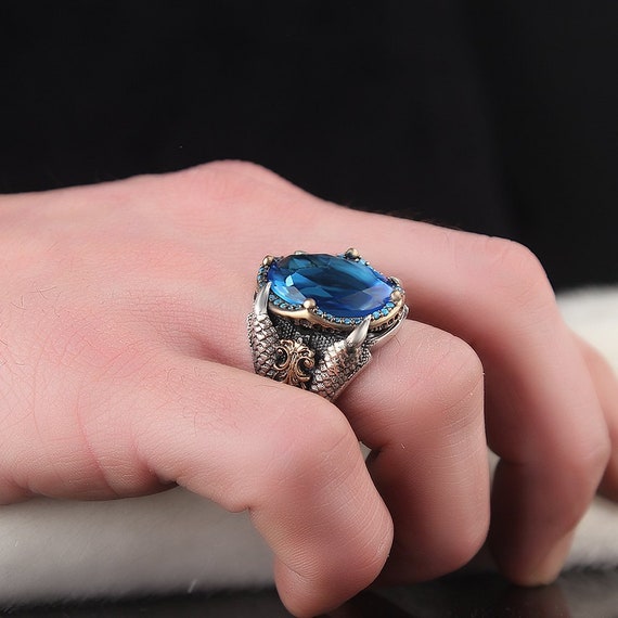 Mens silver fashion rings hot sale