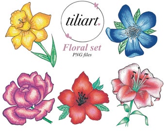 Flores brillantes png - Etsy España Flores brillantes png - Etsy España