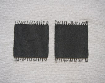 Handwoven Recycled Cotton Coasters x2