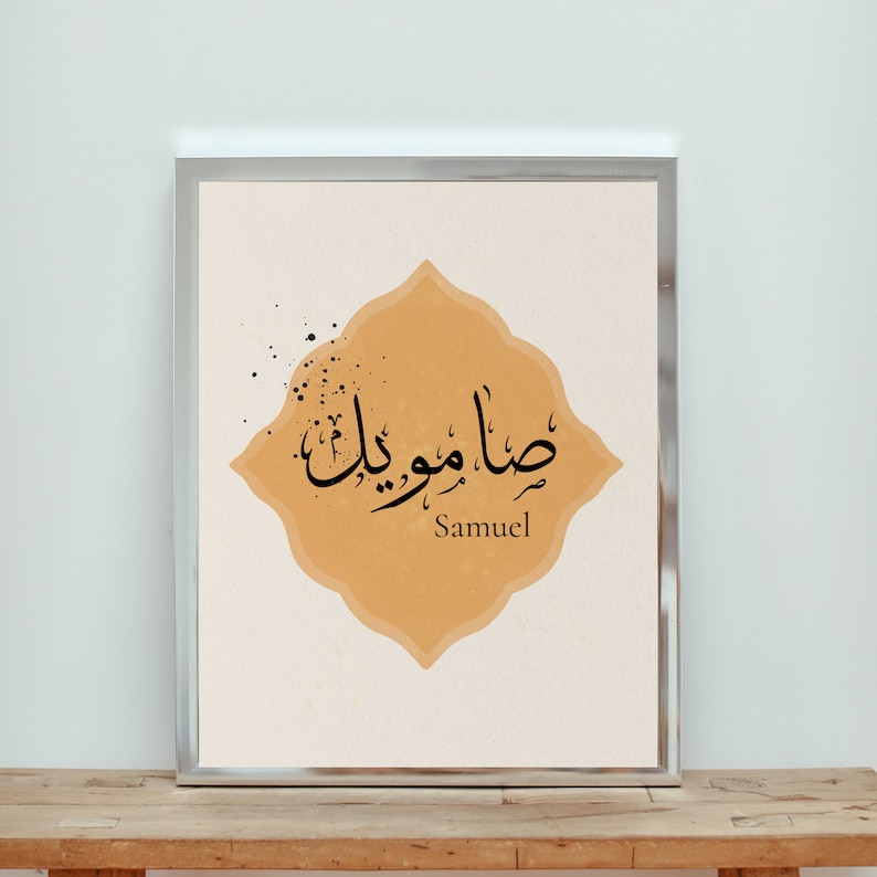 Custom Arabic Calligraphy Name Gallery Wall Set Trending Now Etsy