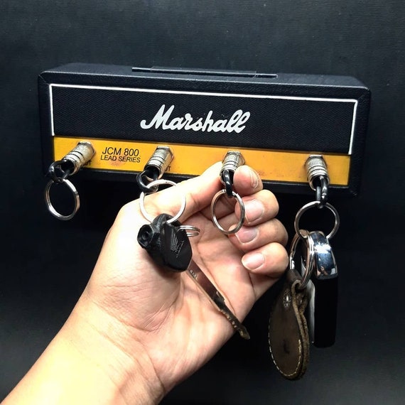 Marshall Jack Rack Key Holder + 4 guitar plug keychains — The
