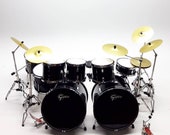 Miniatur Drum Double Bass Gretsch GEE2828 Energy Double Bass Drum Shell Scale 1 6 For Display