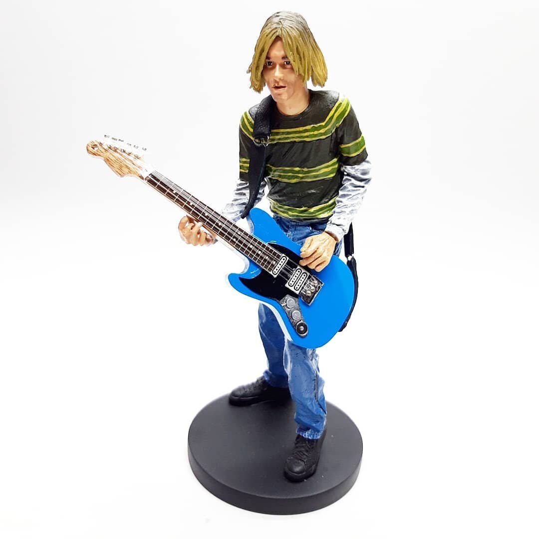 smells like teen spirit inspiration Kurt Cobain mini figure miniature Nirvana si 