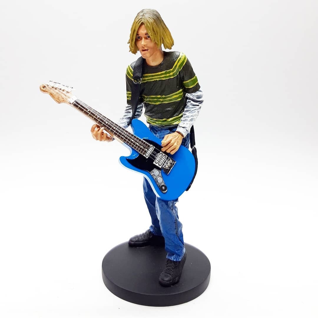 Action Figure Kurt Cobain Nirvana Smells Like Teen Spirit 1991 Etsy
