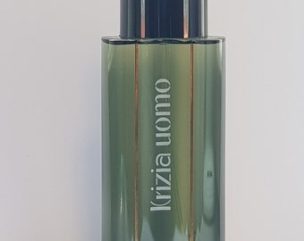 Krizia Uomo Eau de Toilette Spray voor mannen 100ml, 3.4fl.Oz GEEN DOOS Nieuwe vintage