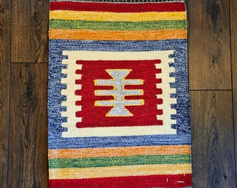 Handwoven rug / carpet - 100% Egyptian wool Kilim - 60x80cm - Classic