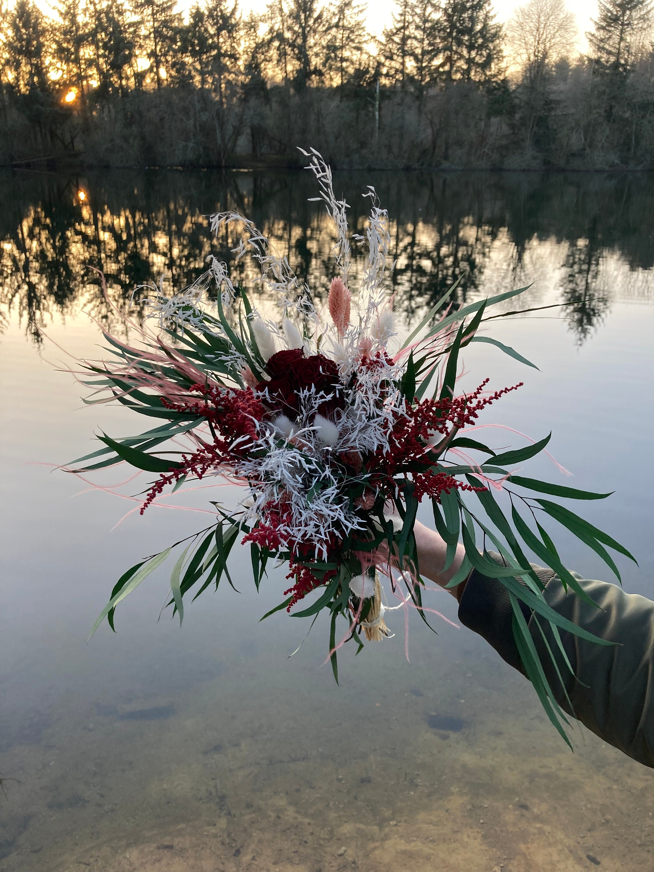 Bouquet de Roses Séchées Saint Valentin