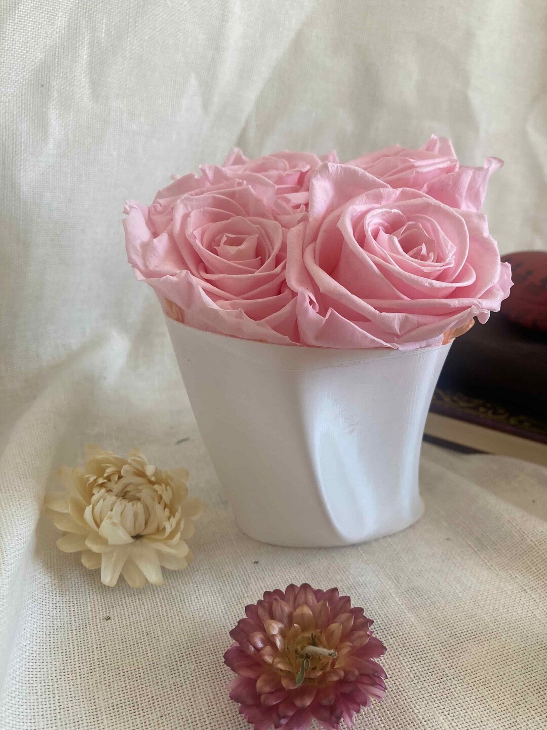 Box Roses Eternelles Minimalist Design Original Gift Etsy