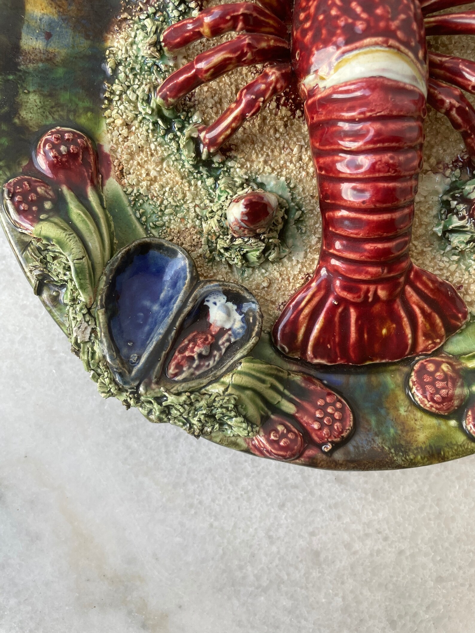 Very rare majolica lobster plate Etsy