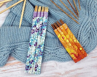 Double pointed knitting needle holder