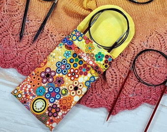 Fixed circular needle pouch