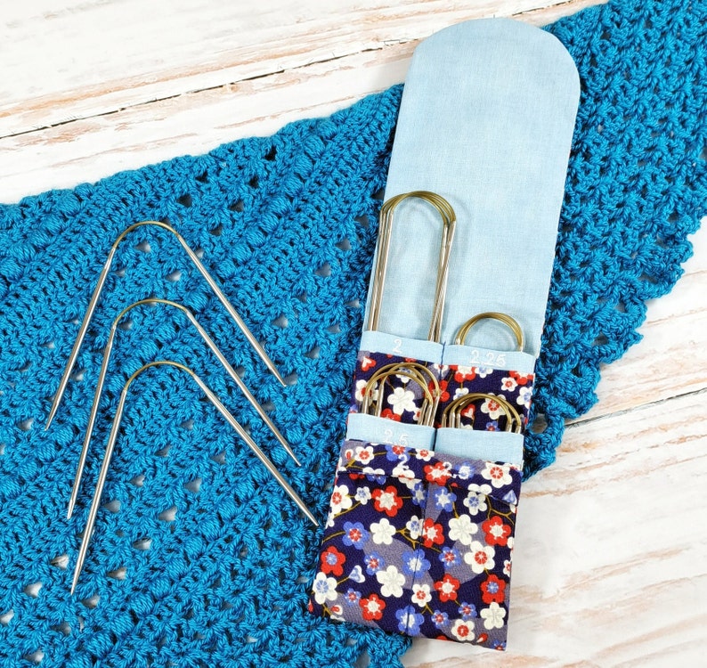 Storage pouch for addi trio knitting needles T 3