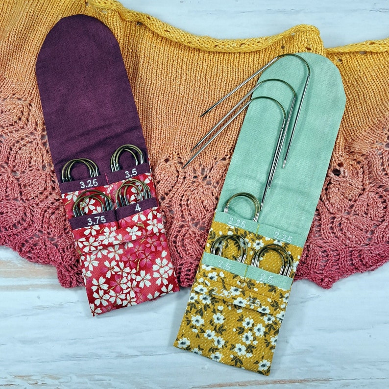 Storage pouch for addi trio knitting needles image 4