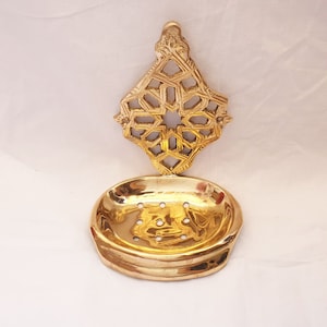 Brass sopa dish - Moroccan Handmade Brass Wall Brass Soap Dish, Holder Soap Dish- Moroccan Bathroom Accessories Home décor