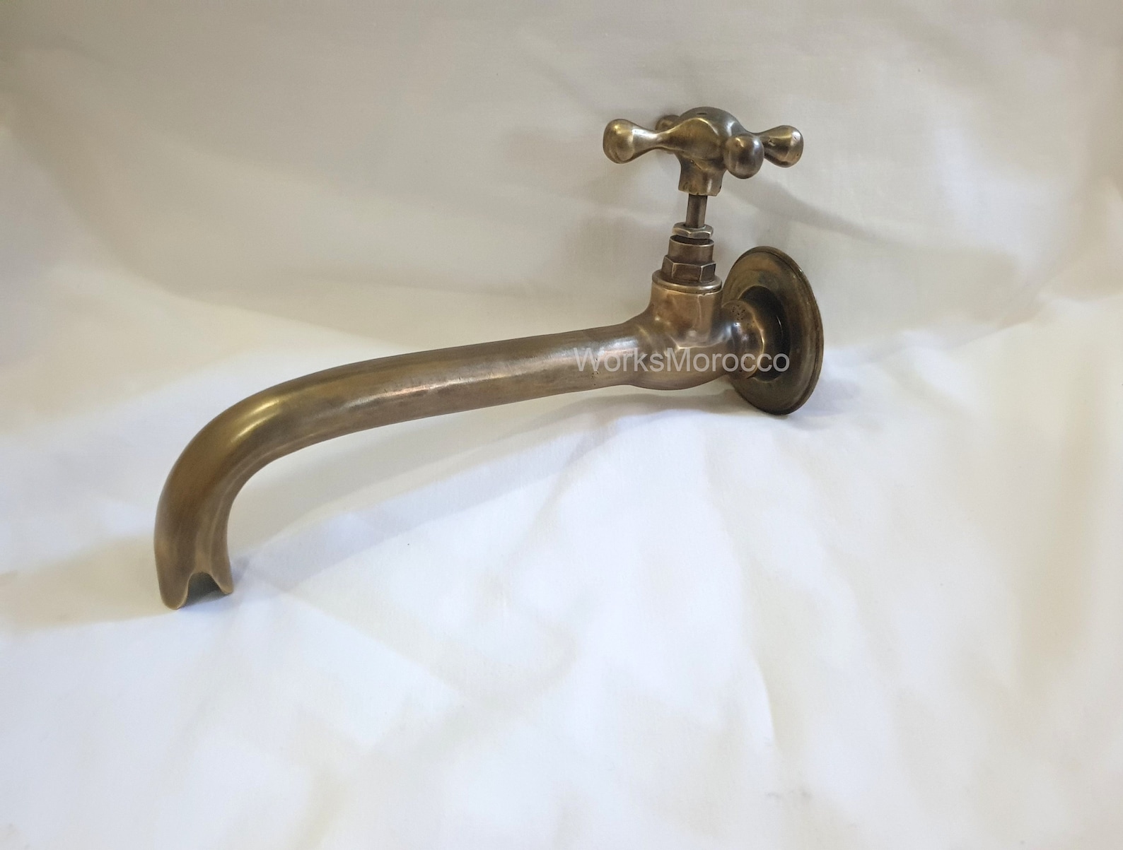 Bathroom Bronze Finish Wall Mount Faucet Brass Patina Wall - Etsy