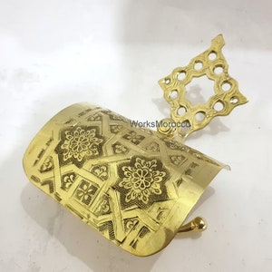 Porta carta igienica in ottone non laccato - Porta rotolo di carta igienica - Porta fazzoletti in ottone - Porta carta igienica