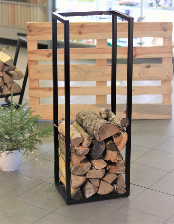 Tall Handmade Firewood Rack Log Holder / Stand. Suitable for - Etsy Israel