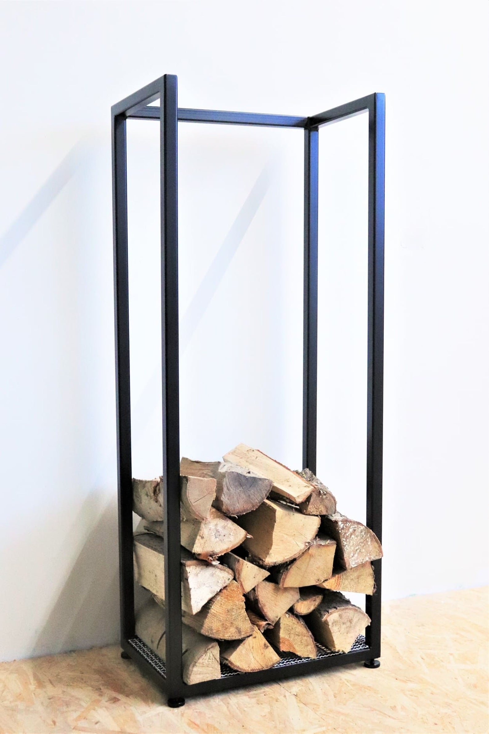Log Holder Steel Metal Firewood Rack for Indoor Outdoor Etsy