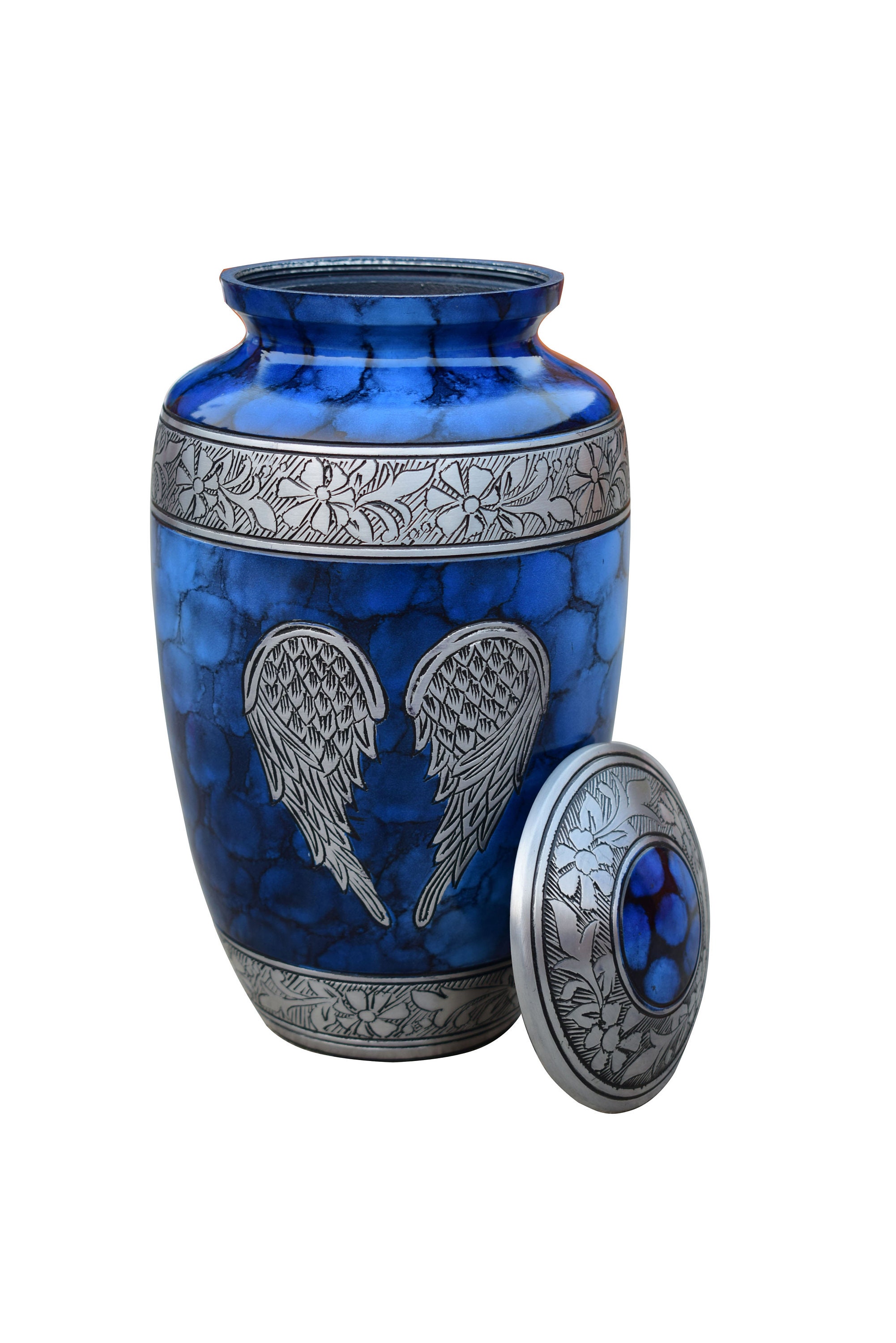 Angel Wings Cremation Urns for Humans Ashes Blue Color Etsy Canada