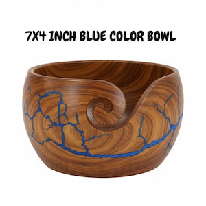 Cuenco de hilo de palisandro hecho a mano: diseño fractal de resina quemada