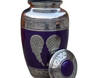 Cremation urn for humans with hand carved design or 100% quality satisfaction | funeral urn for ashes | burial urn for human ashes