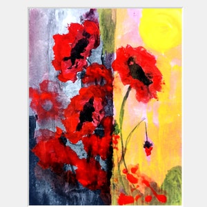 Papoulas, pintura original