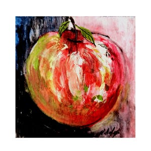 Observe a maçã, pintura original