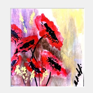 Papoula, pintura original