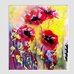 Flores silvestres, pintura original
