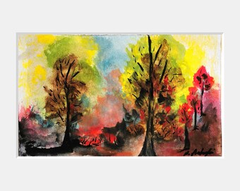 Colorful Autumn, original painting