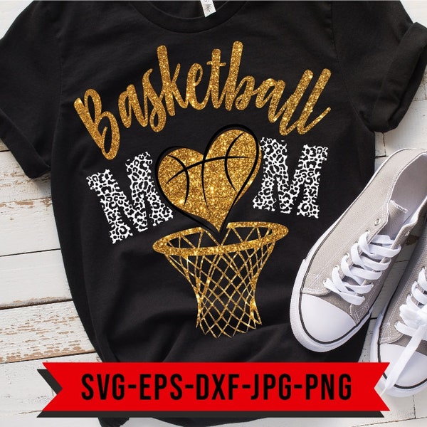 Basketbal moeder SVG, mand hoepel SVG, silhouet, Cricut SVG, mama SVG, basketbal mama SVG, basketbal SVG, mand shirt, liefde basketbal SVG
