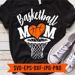 Basketbal Moeder SVG, Basket hoepel svg, Silhouet, Cricut svg, mama svg, Basketbal mama svg, Basketbal svg, basket shirt, Love Basketball svg