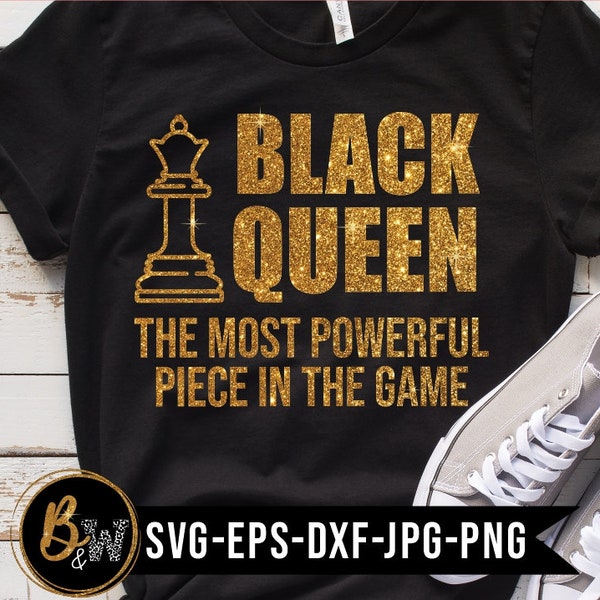 Black queen svg, black woman svg, melanin svg, black svg, cut file for Cricut, Silhouette, svg dxf eps png pdf jpg